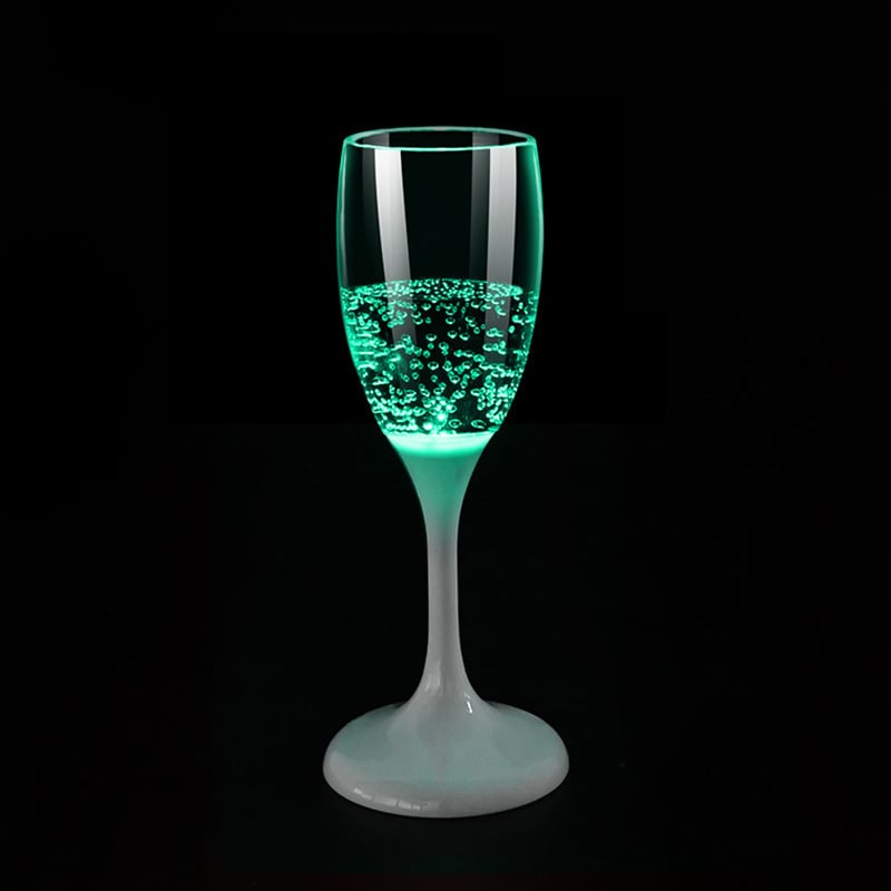 Lichtgevend champagneglas