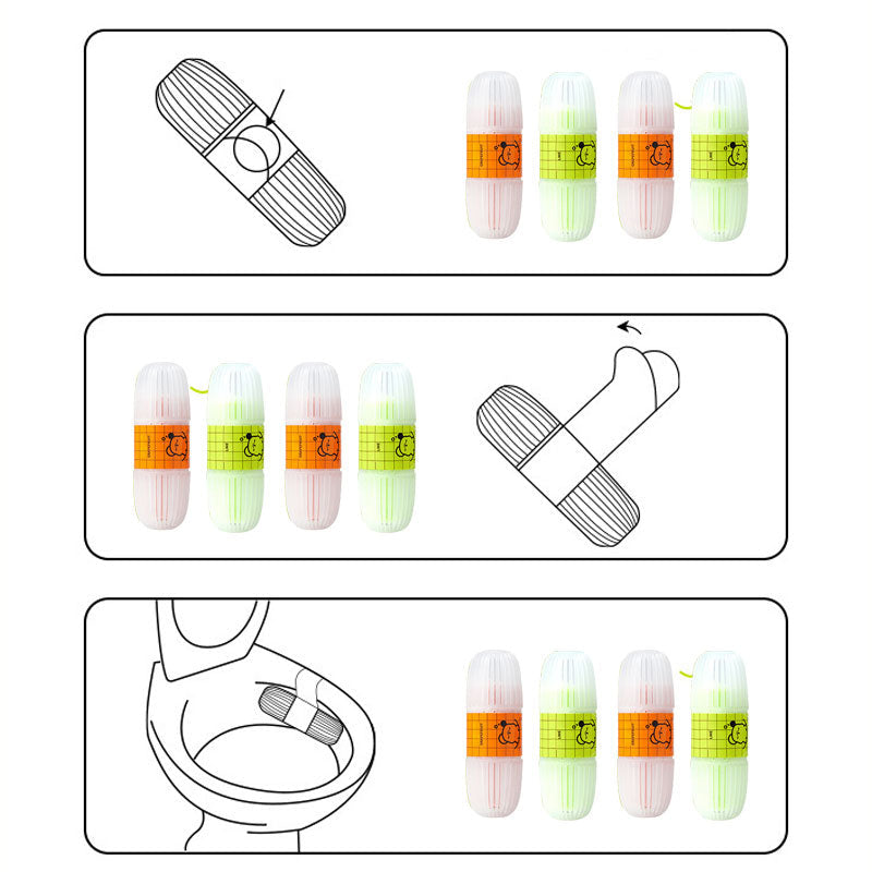 Hangbal voor toiletreiniging