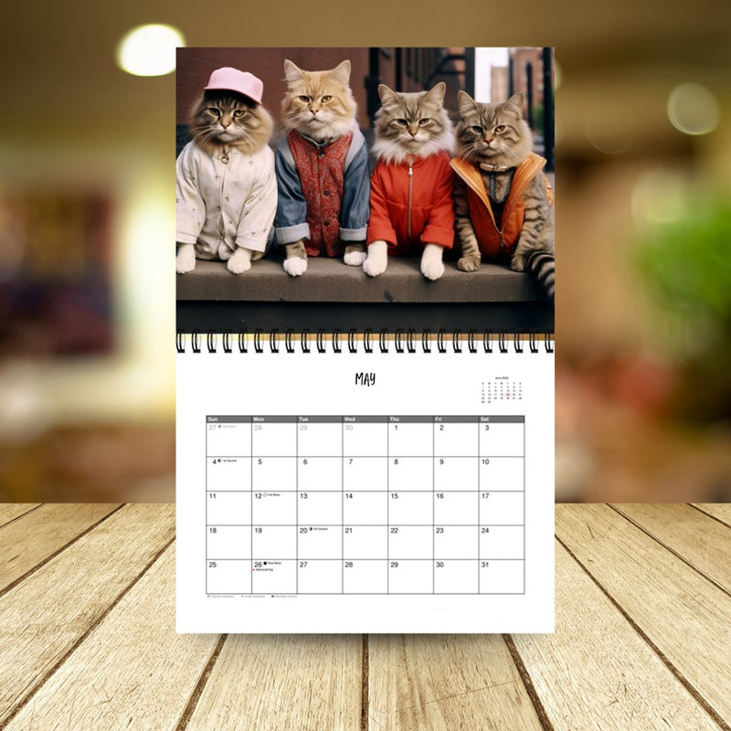 2025 Stijlvolle kattenkalender/cadeau voor kattenliefhebber