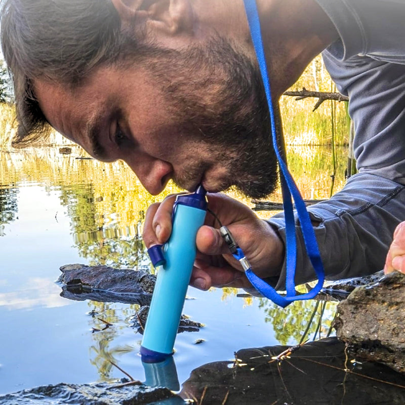 Noodwaterzuiveringsrietje voor buiten
