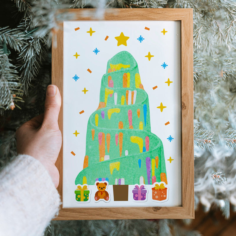 Creatieve Rainbow Scratch Art ansichtkaartenset voor kinderen