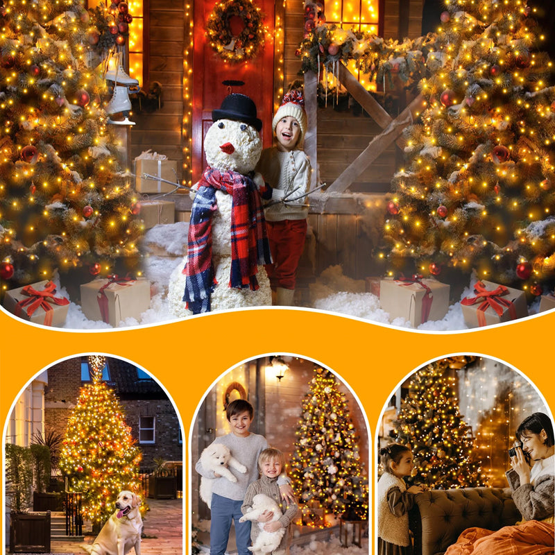 Kerstboomwatervalverlichting met ring