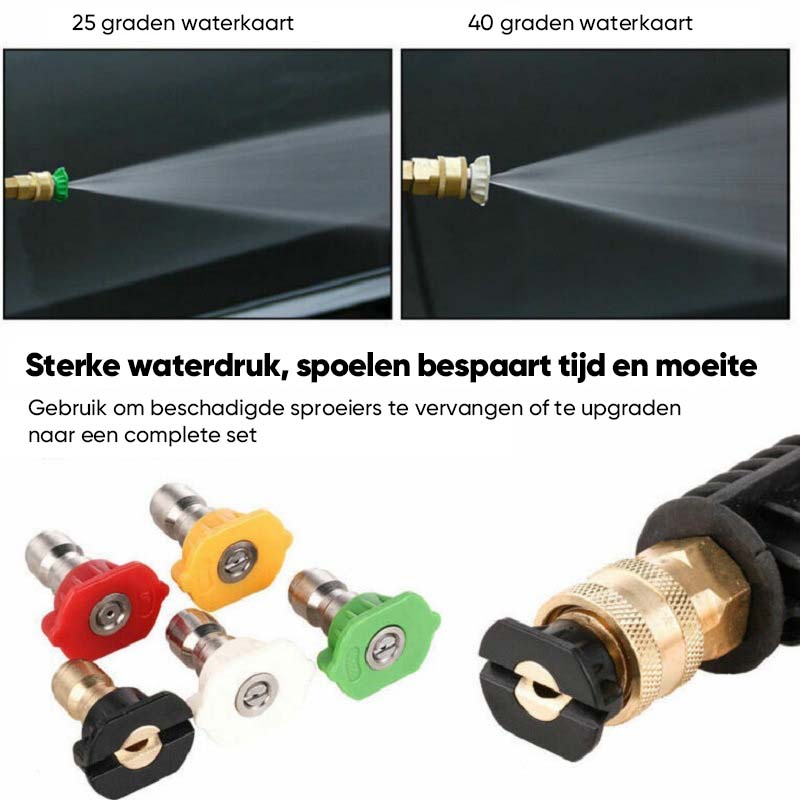 Accessoire met dubbele connector van schuimkanon