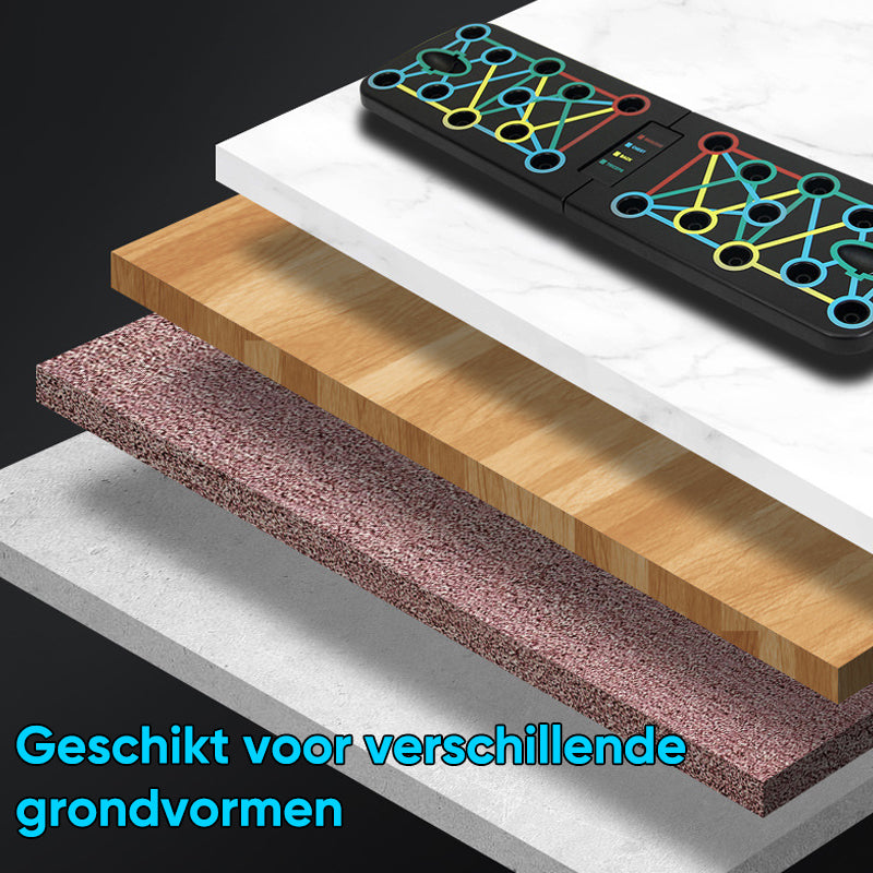 Opvouwbare push-up multi-spiertrainer