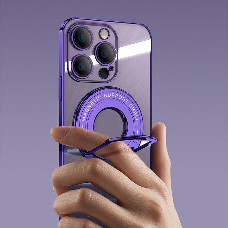Magnetische houder Plating telefoonhoesje voor iPhone