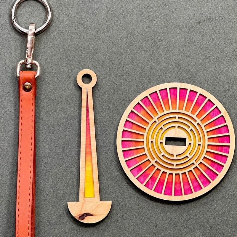 Houten polsgarenhouder