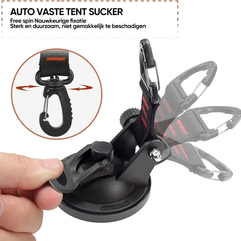 Heavy Duty vacuümzuignap met haak