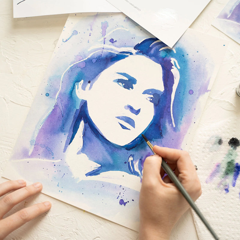 6/12 kleuren solide aquarelverfset