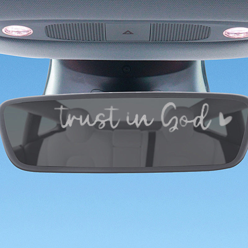 Letter & Hart Patroon Auto Achteruitkijkspiegel Sticker