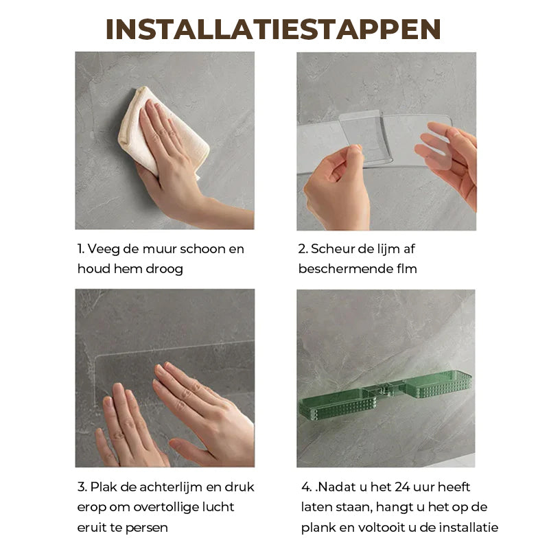 Multifunctionele wandgemonteerde U-vormige draaibare hoekplank