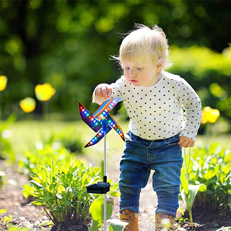 Buitentuin Zonne-wind Roterend licht