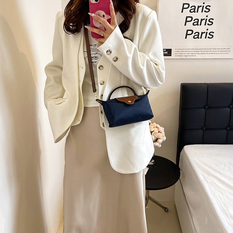 Mini-crossbodytas met kleurblokken voor dames