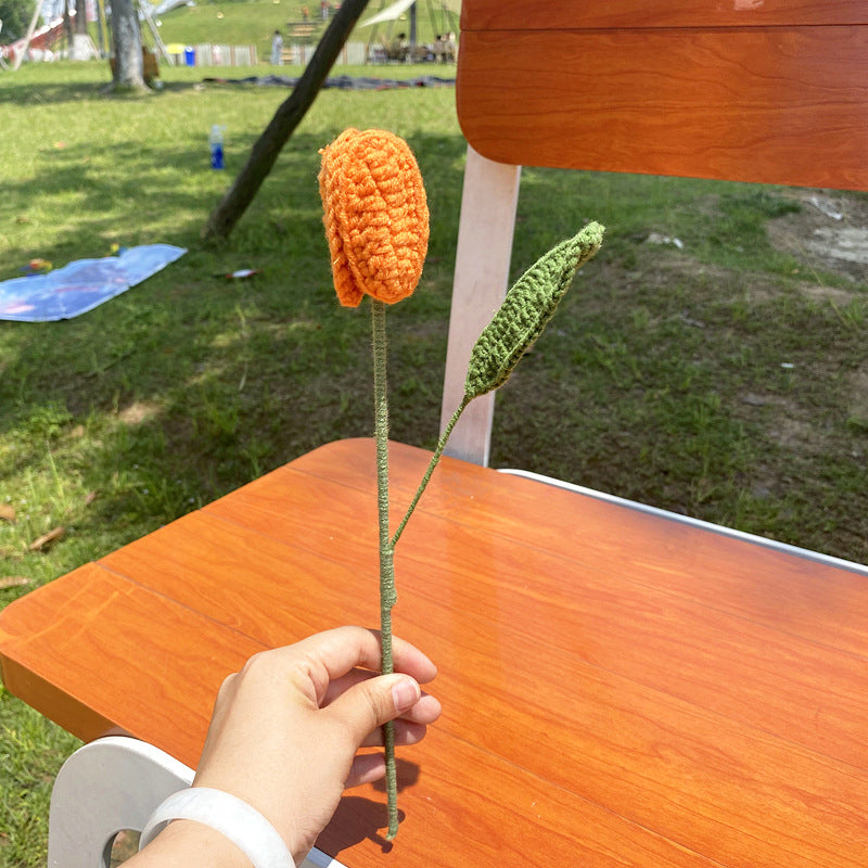 Gehaakt bloemenboeket