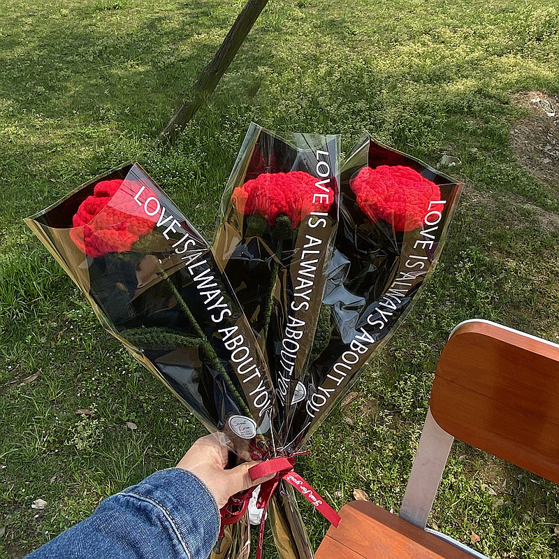 Gehaakt bloemenboeket