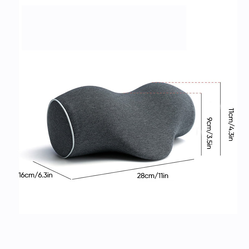 Memory foam cervical traction pillow