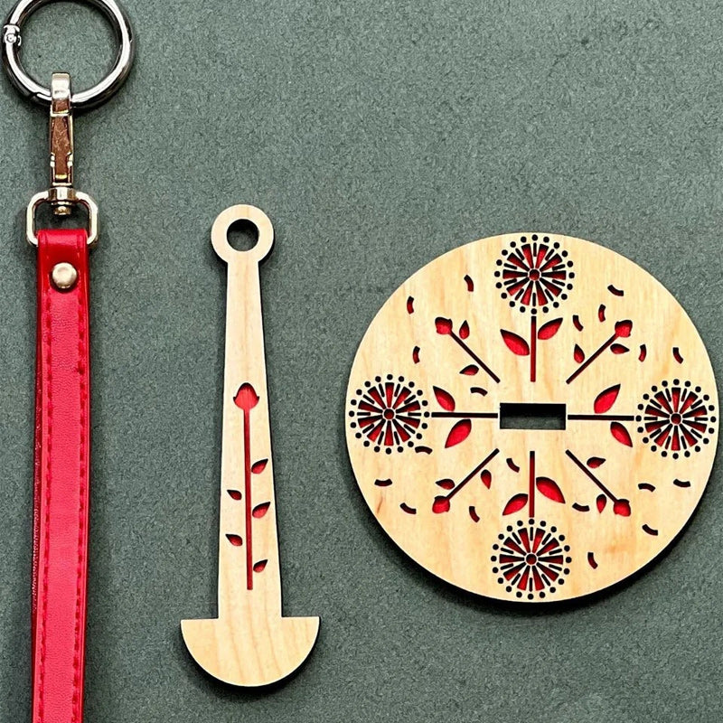 Houten polsgarenhouder