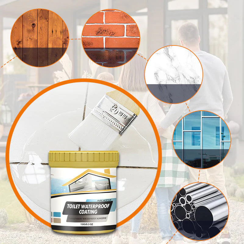 Heldere waterdichte patch- en afdichtingsvloeistof