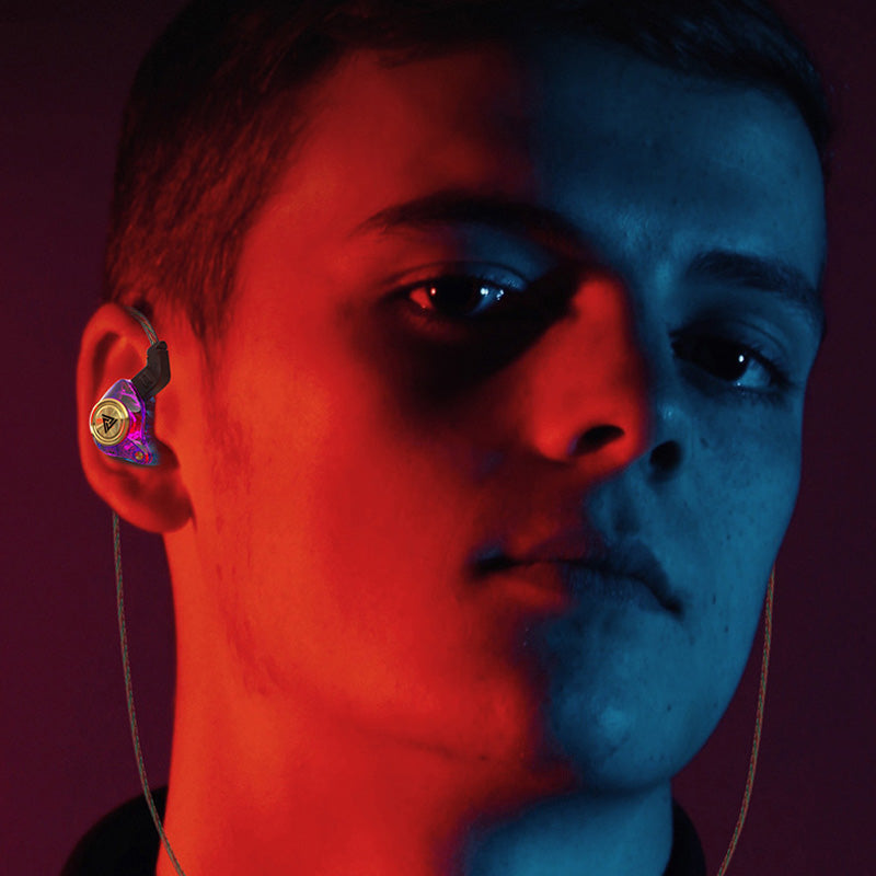 Draagbare bedrade oortelefoon met microfoon