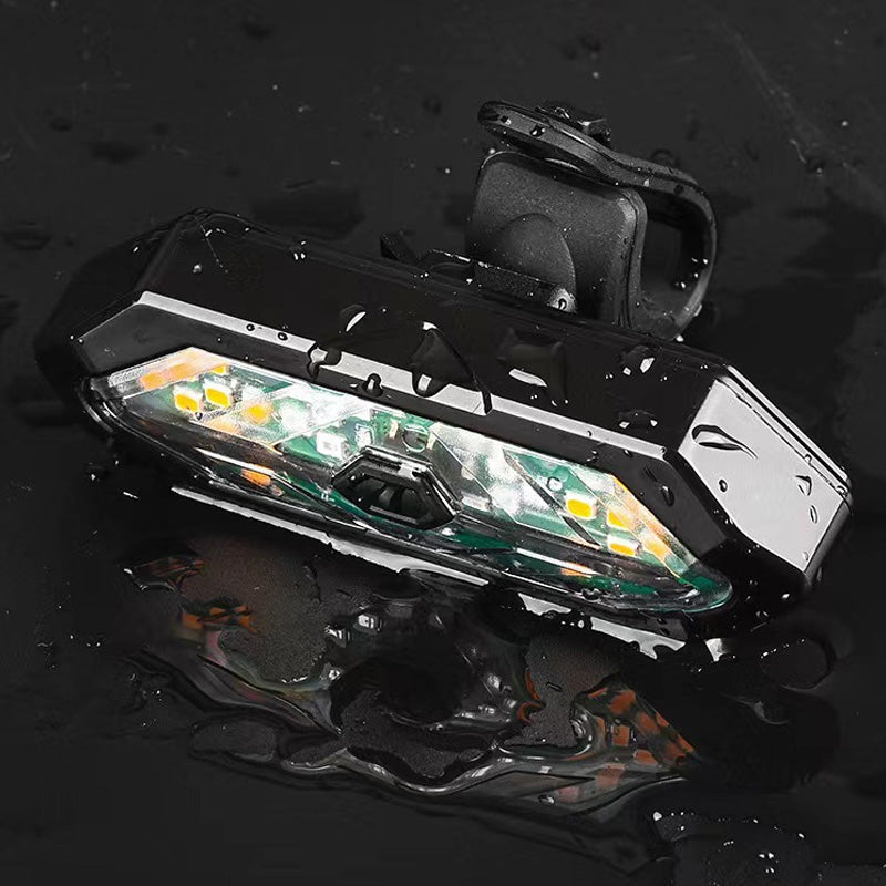 Waterdichte nachtfietsstuur-achterlicht