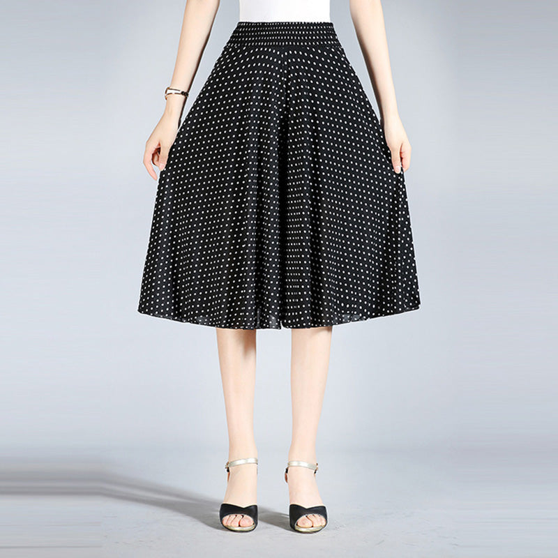 Culottes met wijde pijpen voor dames in vintage stijl