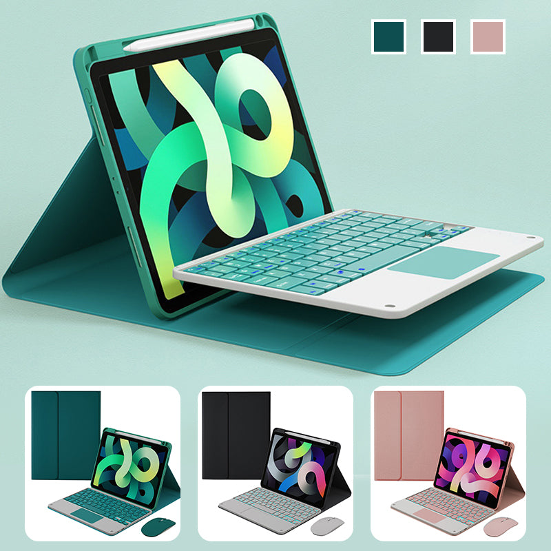 Afneembaar draadloos toetsenbord met hoesje en potloodhouder