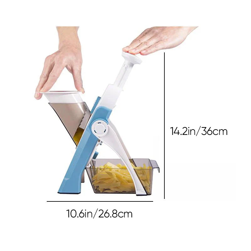 Verstelbare veilige groentesnijder