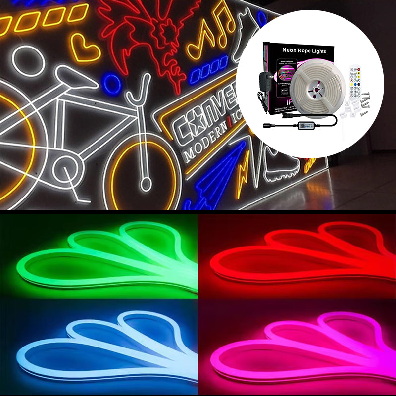 Verlichte muziek-neonstrip