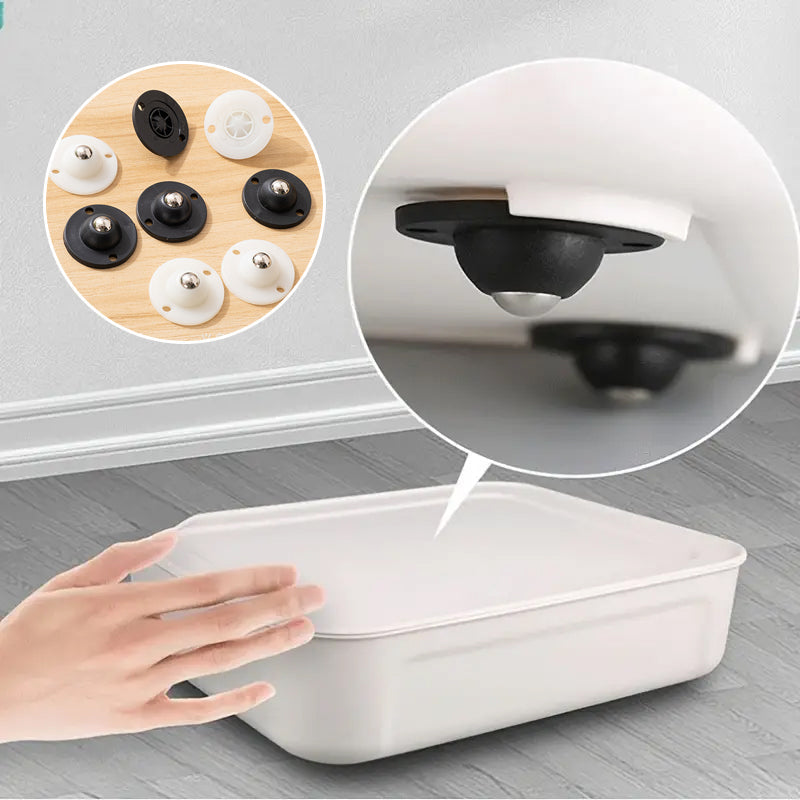 Zelfklevende kogellagervielrichtingswiel stille wiel