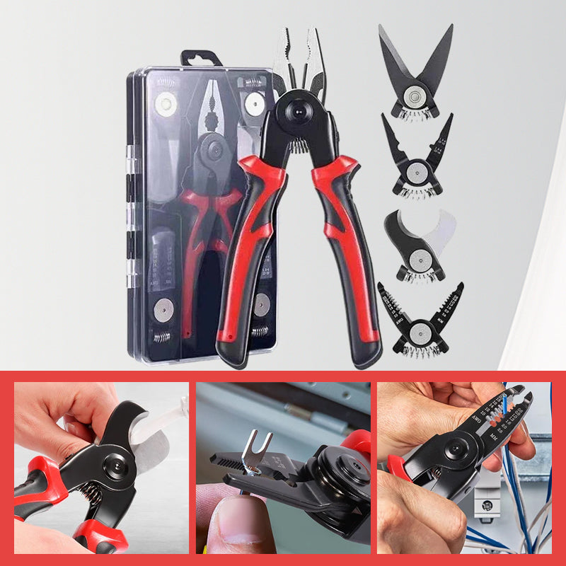 5-in-1 veelzijdige, veelzijdige gereedschapsset voor zwaar gebruik