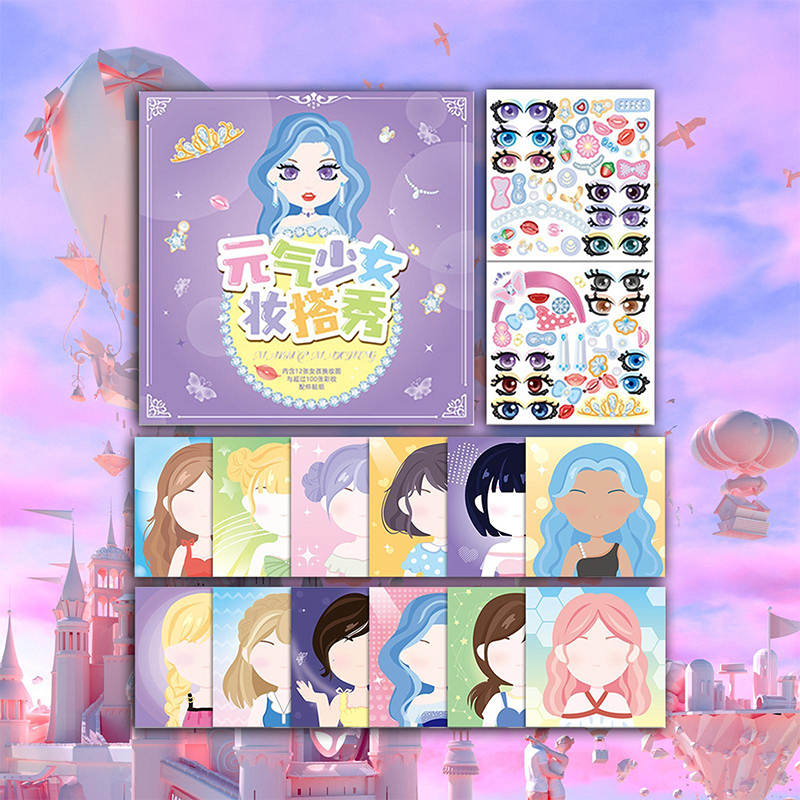 Peuterstickersboek voor jongensmeisjes