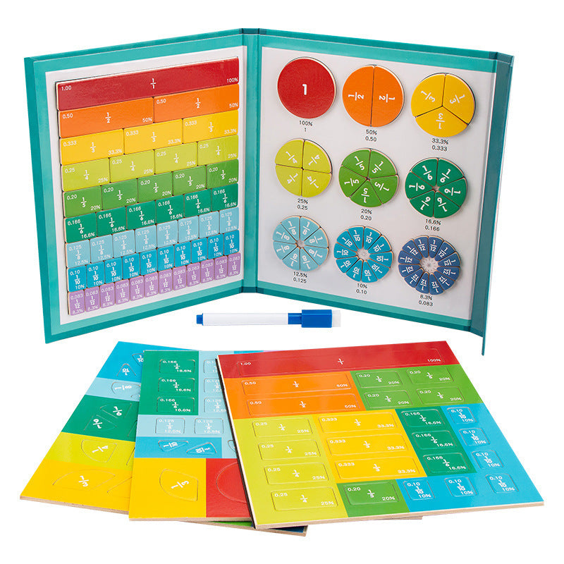 Montessori magnetische boekfractiepuzzel voor kinderen