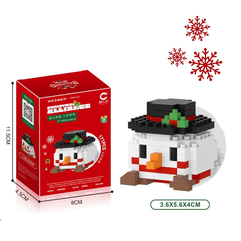 Bouwsteenset voor cartoonpoppen – Speelgoed voor het assembleren van microdeeltjes voor kinderen