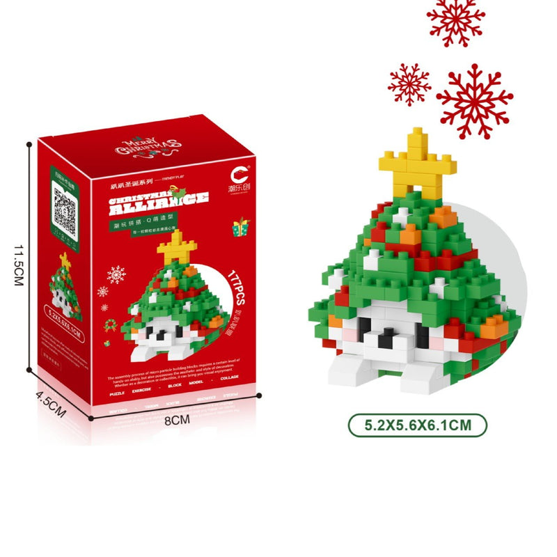 Bouwsteenset voor cartoonpoppen – Speelgoed voor het assembleren van microdeeltjes voor kinderen