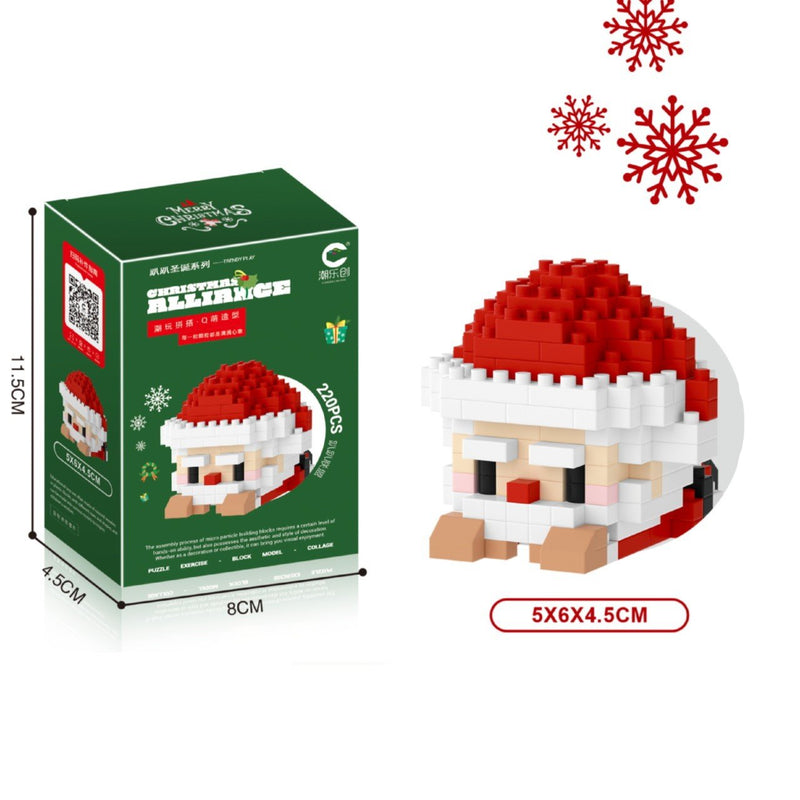 Bouwsteenset voor cartoonpoppen – Speelgoed voor het assembleren van microdeeltjes voor kinderen