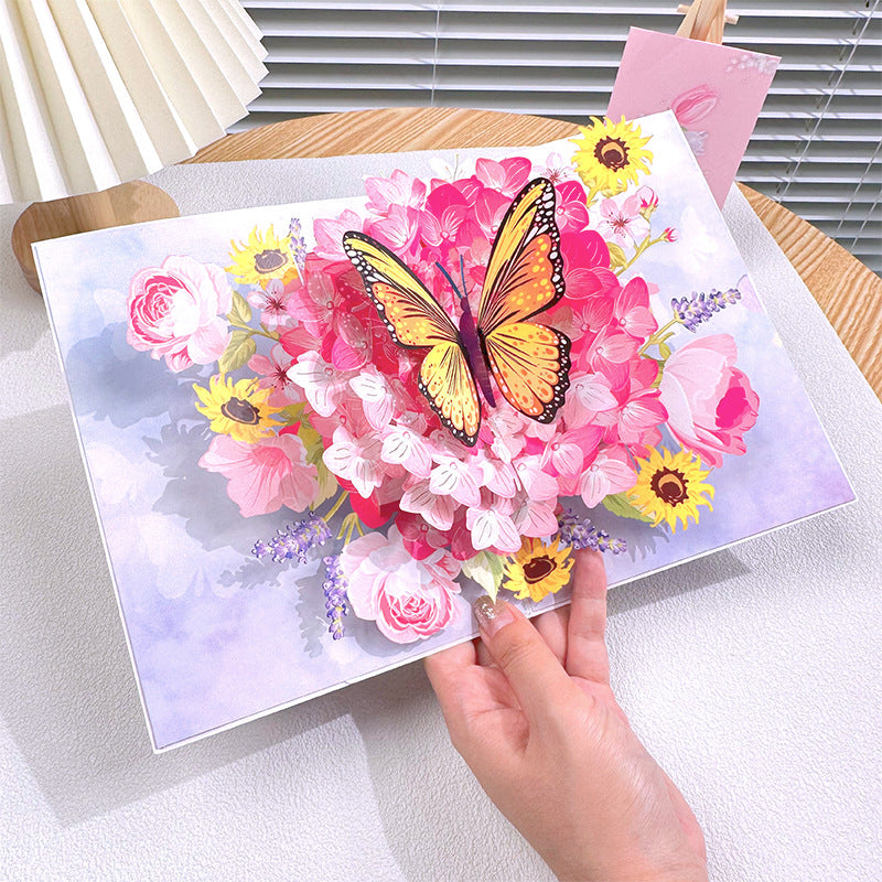 3D Handmade Flower Greeting3D handgemaakte bloem wenskaart Card
