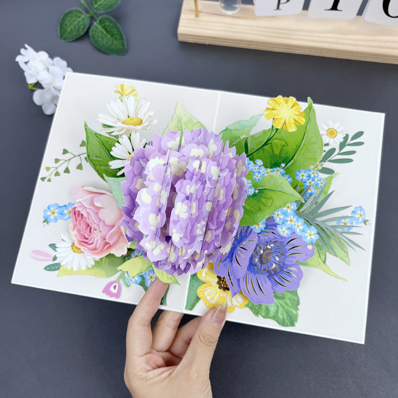 3D Handmade Flower Greeting3D handgemaakte bloem wenskaart Card