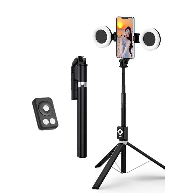 Nieuwe 6-in-1 selfiestick met invullicht