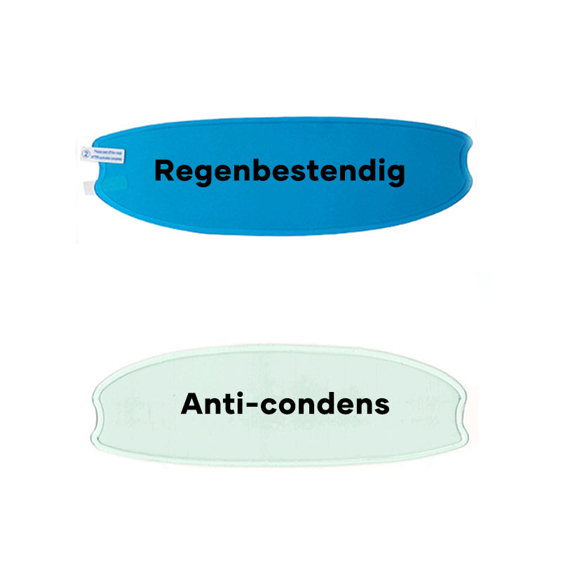 Anticondens- en regendichte viziercoating