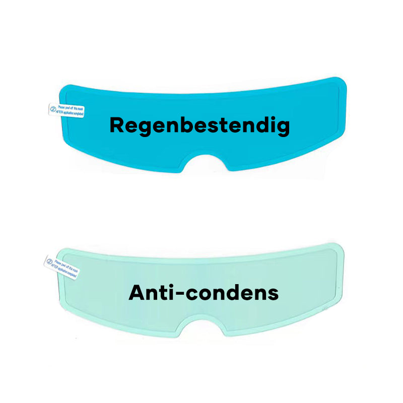 Anticondens- en regendichte viziercoating