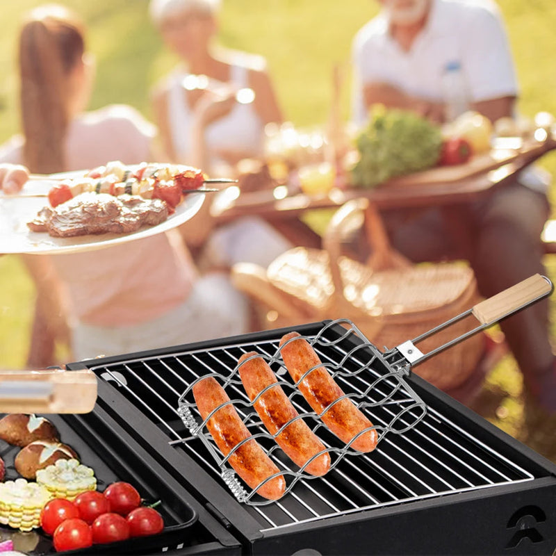 Roestvrijstalen maïsgrillmand