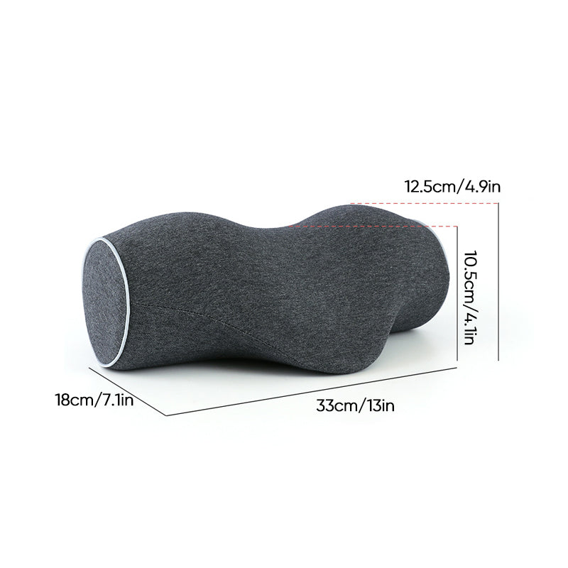Memory foam cervical traction pillow