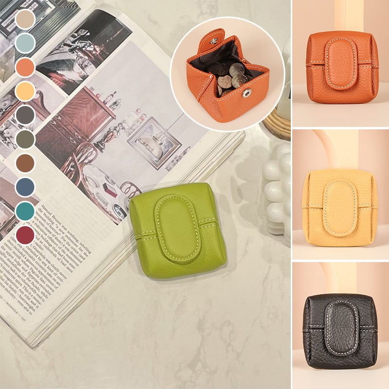 Mini-portemonnee in effen kleur