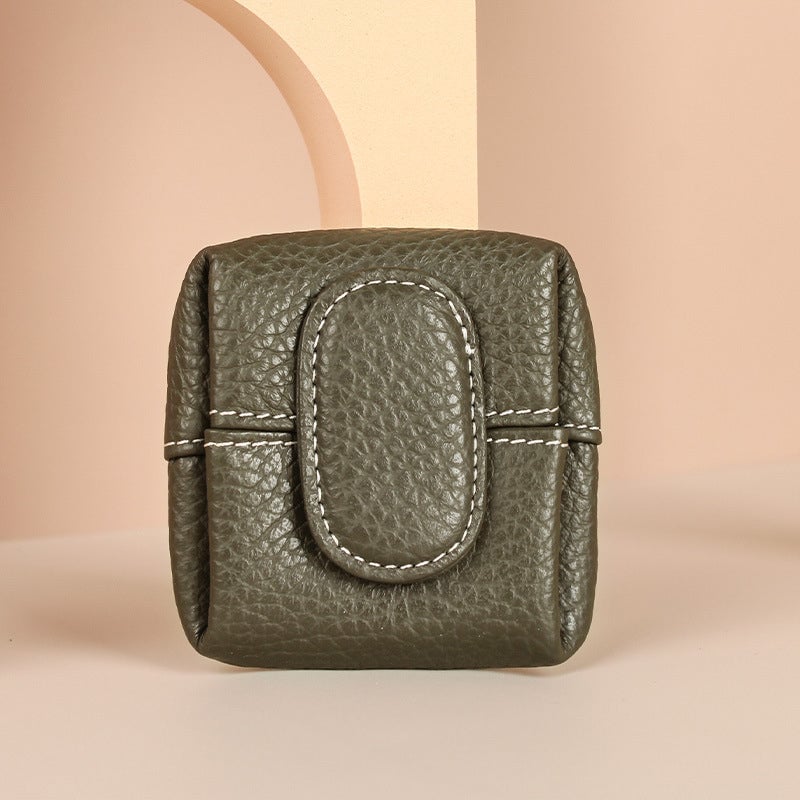 Mini-portemonnee in effen kleur