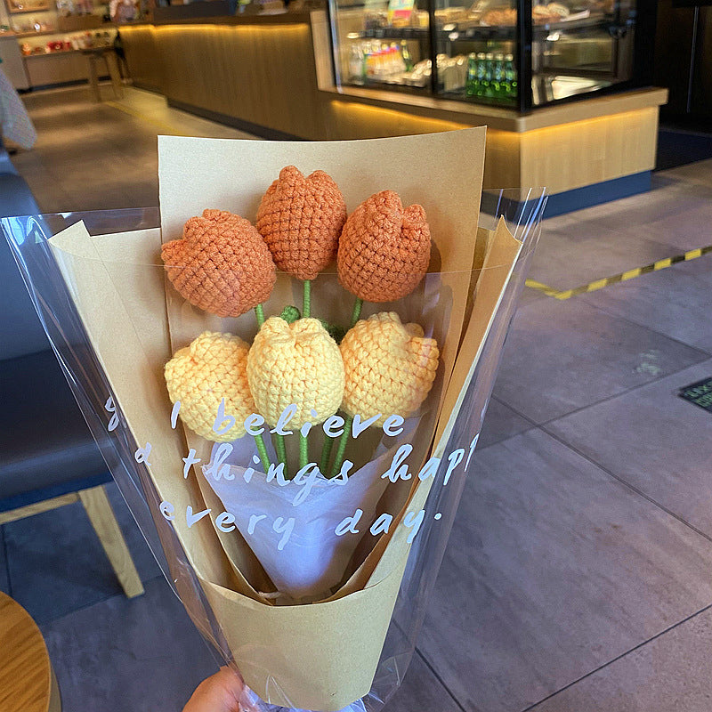 Gehaakt bloemenboeket