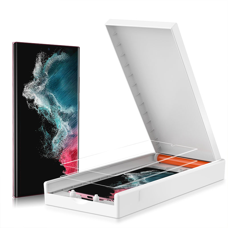 Premium schermbeschermfolie met installatiedoos voor Galaxy S23 Ultra