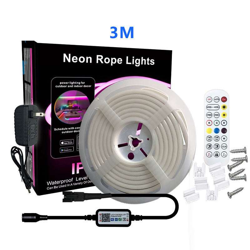 Verlichte muziek-neonstrip