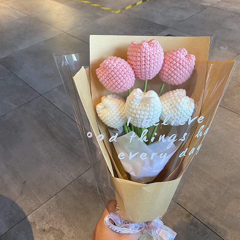 Gehaakt bloemenboeket