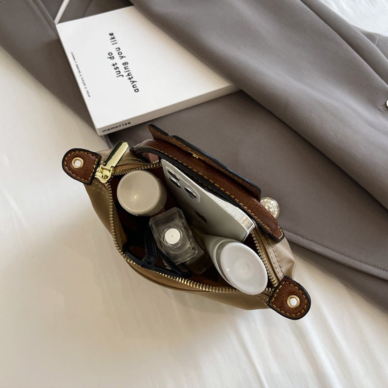 Mini-crossbodytas met kleurblokken voor dames