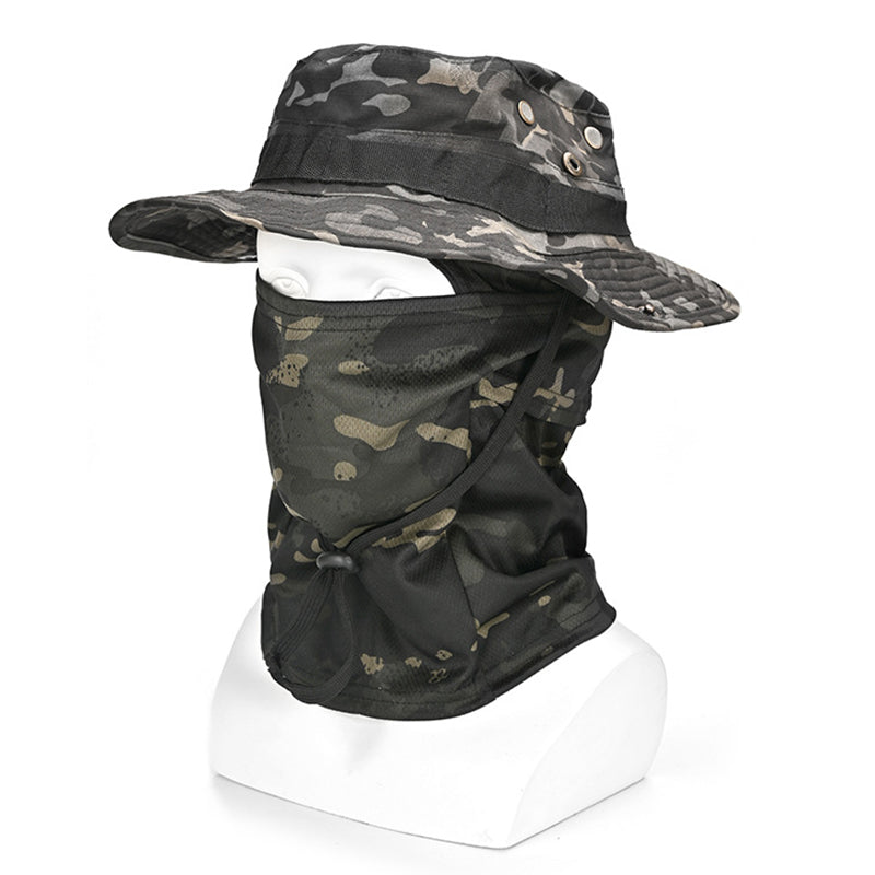 Multifunctionele camouflage-bergsporthoed