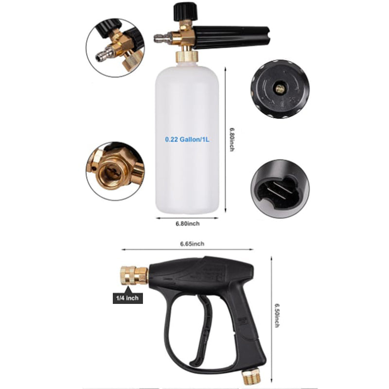 Watersproeigereedschap met 5 hogedruksproeiers